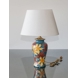 Chinese table lamp with golden leaves