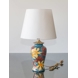 Chinese table lamp with golden leaves