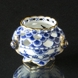 Blue fluted, full lace, Small snail vase, with gold, Royal Copenhagen no. 1/1045 (1894-1922)