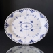 Musselmalet, helblonde, oval fad nr. 1/056, Royal Copenhagen 27 cm