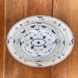 Musselmalet, helblonde, oval fad nr. 1/056, Royal Copenhagen 27 cm