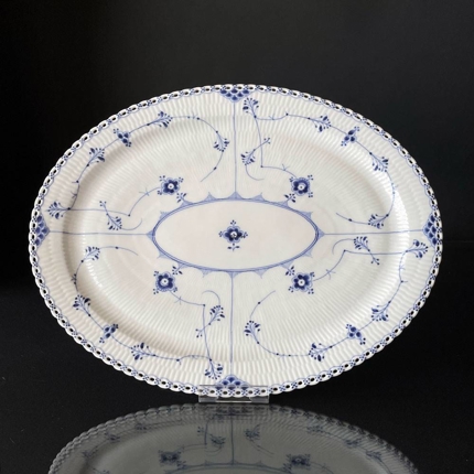 Musselmalet helblonde ovalt fad 47 cm, Royal Copenhagen nr. 1/1151