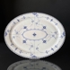 Musselmalet helblonde ovalt fad 47 cm, Royal Copenhagen nr. 1/1151