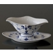 Blue Fluted, Plain, Souce Boat on Fixed Stand, capacity 45 cl., Royal Copenhagen no. 202