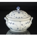 Blue Fluted, Large Round Plain, Soup tureen with Cover,  Royal Copenhagen