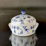 Blue Fluted, Plain, Bowl with lid, Royal Copenhagen