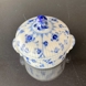 Blue Fluted, Plain, Bowl with lid, Royal Copenhagen no. 398