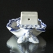 Blue fluted, half lace, pickle dish with match holder, Royal Copenhagen no. 546