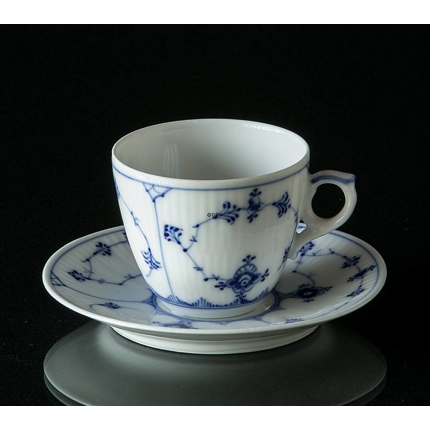 Blue Fluted, Plain, Expresso Cup with saucer, Royal Copenhagen no. 1-80