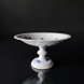 Blue Flower, Curved, Round Cake Dish on high foot