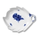 Blaue Blume, glatt, Servierplatte Nr. 10/8003, blattförmig ø26cm