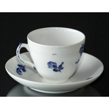 Blue Flower, Braided, Large Coffee Cup and Saucer, Royal Copenhagen