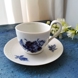 Blue Flower, Braided, Cup with high handle and Saucer no. 10/8193, Royal Copenhagen