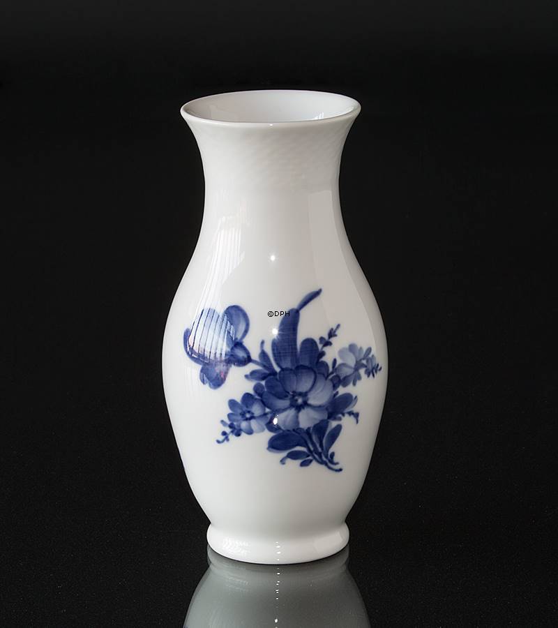 Blue Flower, braided, vase no. 10/8263, 18cm, Royal Copenhagen, No.  10-8263, Arnold Krog