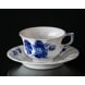 Blue Flower, Angular, tea Cup (large Coffee Cup) with saucer no. 10/8500 1,8dl, Royal Copenhagen