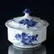 Blue Flower, Angular, Butter Jar no. 10/8572, Royal Copenhagen