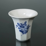 Blå Blomst, kantet, vase 8 cm