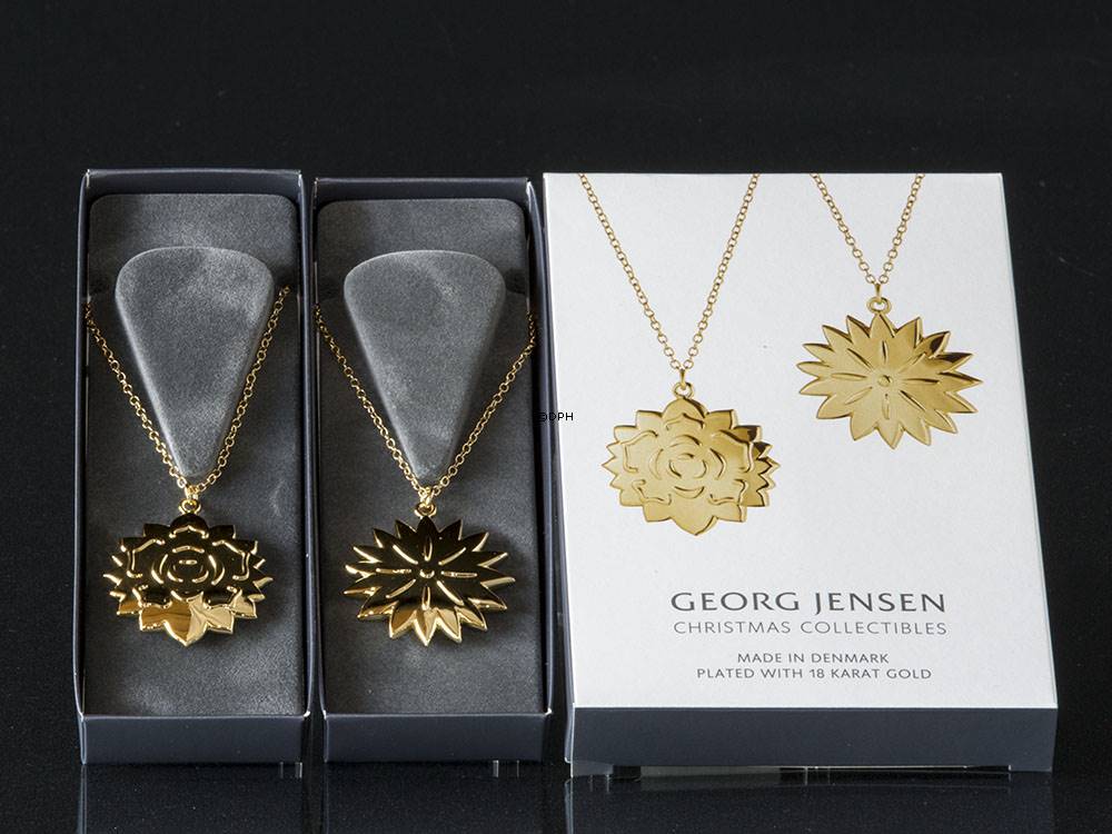 Ice Dianthus and Ice Rosette Georg Jensen Ornaments, set 2020 Year 2020 | No. 10017706 | Sanne Lund Traberg | DPH Trading