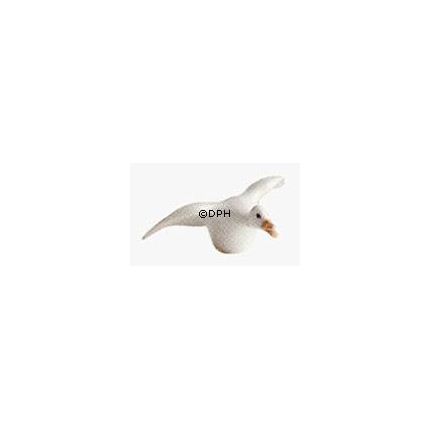Weiße Ente Figur, Royal Copenhagen Nr. 124