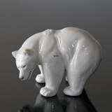 Standing powerful white Polar Bear, Royal Copenhagen figurine no. 21519