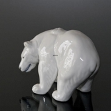 Standing powerful white Polar Bear, Royal Copenhagen figurine no. 21519