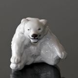 White Polar Bear Cub figurine, Royal Copenhagen no. 22746