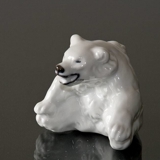 Hvid figur af isbjørneunge, Royal Copenhagen nr. 22746 eller 246