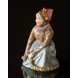 Fanø Mädchen mit Girlande, Royal Copenhagen Figur Nr. 12413 order 253