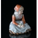 Girl from Funen sitting with flowers, Royal Copenhagen no. 12420 or 256