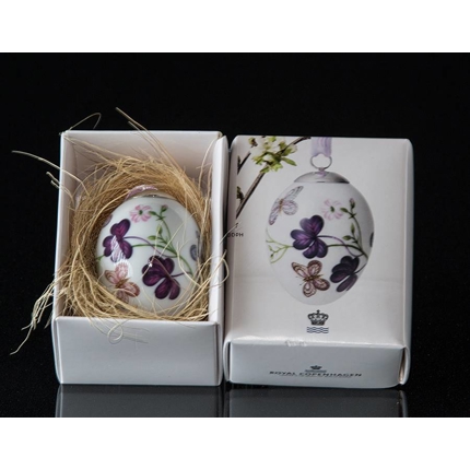 Easter egg with purple butterfly, Royal Copenhagen Easter Egg 2016