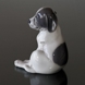 Smooth-haired Terrier sitting looking funny, Royal Copenhagen dog figurine No. 259 or 051