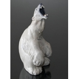 Polar Bear Roaring Looking Dangerous, Royal Copenhagen figurine no. 502