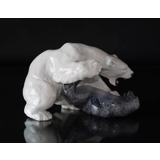 Polar Bear with Seal, Royal Copenhagen figurine no. 1108