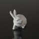 Weißes Kaninchen, Royal Copenhagen Figur Nr. 1691 oder 111