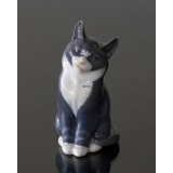 Grey cat playing, Royal Copenhagen figurine no. 1803