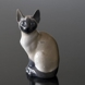 Siamese Cat looking to the side, Royal Copenhagen figurine no. 3281 or 142