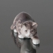 Tabby Katze auf Zehenspitzen, Royal Copenhagen Figur Nr. 306