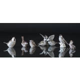 Family of Sparrows, Royal Copenhagen bird figurine no. 1670
