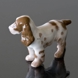 Cockerspaniel, standing looking attentively, Bing & Grondahl figurine no. 2172 or 450