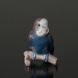 Blue Budgerigar, parakeet on branch, Bing & Grondahl bird figurine or 457
