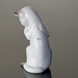 Weißes Kätzchen stehend, Bing & Gröndahl Katze Figur Nr. 2506 oder 506