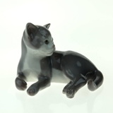 Liegendes Kätzchen, Bing & Gröndahl Katze Figur Nr.2514