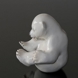 Eisbärenjunge sitzt spielerisch, Bing & Gröndahl Figur Nr. 2536 oder 536