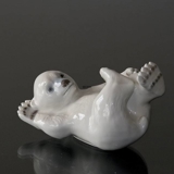 Polar Bear Cub lying down playing, Bing & Gronmdahl figurine no. 2537