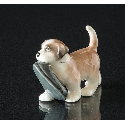 Bernhardiner Hund, Royal Copenhagen Hund Figur Nr. 744