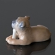 Boxer happy with its bone, Royal Copenhagen dog figurine no. 748