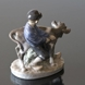 Boy walking to the field with Calf, Royal Copenhagen figurine no. 772 or 074