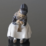 Amager Girl, Sowing while in Regional Costume, Royal Copenhagen figurine no. 1314