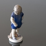 Boy with Teddy Bear, Royal Copenhagen figurine no. 3468
