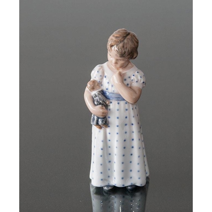 Mädchen mit Puppe auf dem Arm, Royal Copenhagen Figur Nr. 3539 oder 146